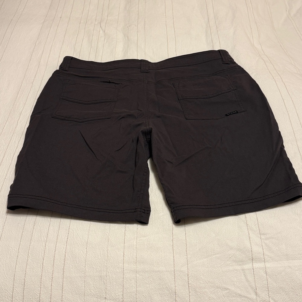 Prana Men's Black Flat Front Shorts - Picture 2 of 5